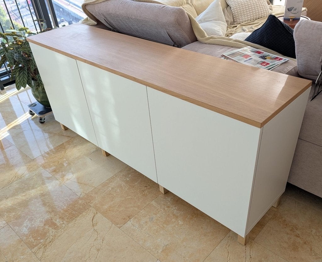 IKEA BESTÅ dressoir met deuren – Wit (1804276 cm), Ophalen, Gebruikt, 150 tot 200 cm, Eikenhout