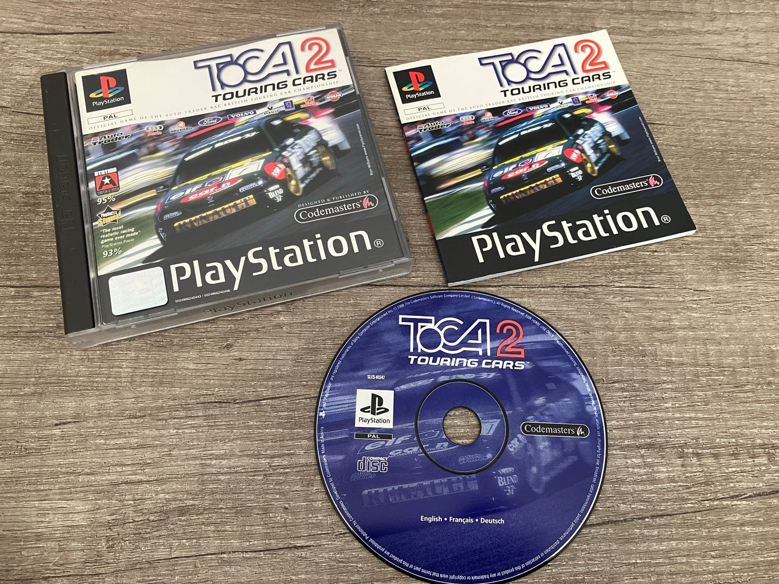 Toca 2, Spelcomputers en Games, Games | Sony PlayStation 1, 1 speler, Ophalen of Verzenden, Zo goed als nieuw, Vanaf 3 jaar