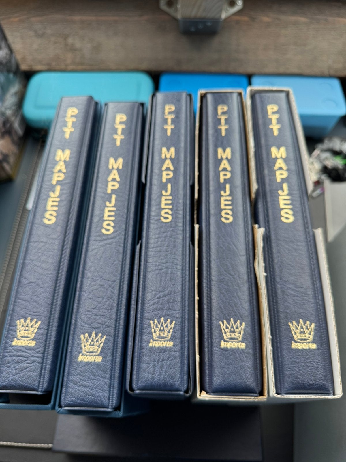 Ptt mapjes in importa album., Ophalen of Verzenden, Verzamelalbum
