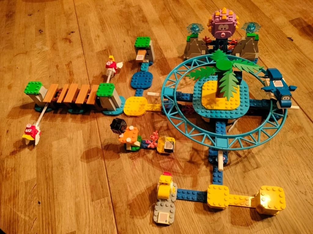 LEGO Mario Reuzen-Urchins Strandattractie - 71400 +extra's, Compleet, Overige thema's, Lego, Ophalen of Verzenden