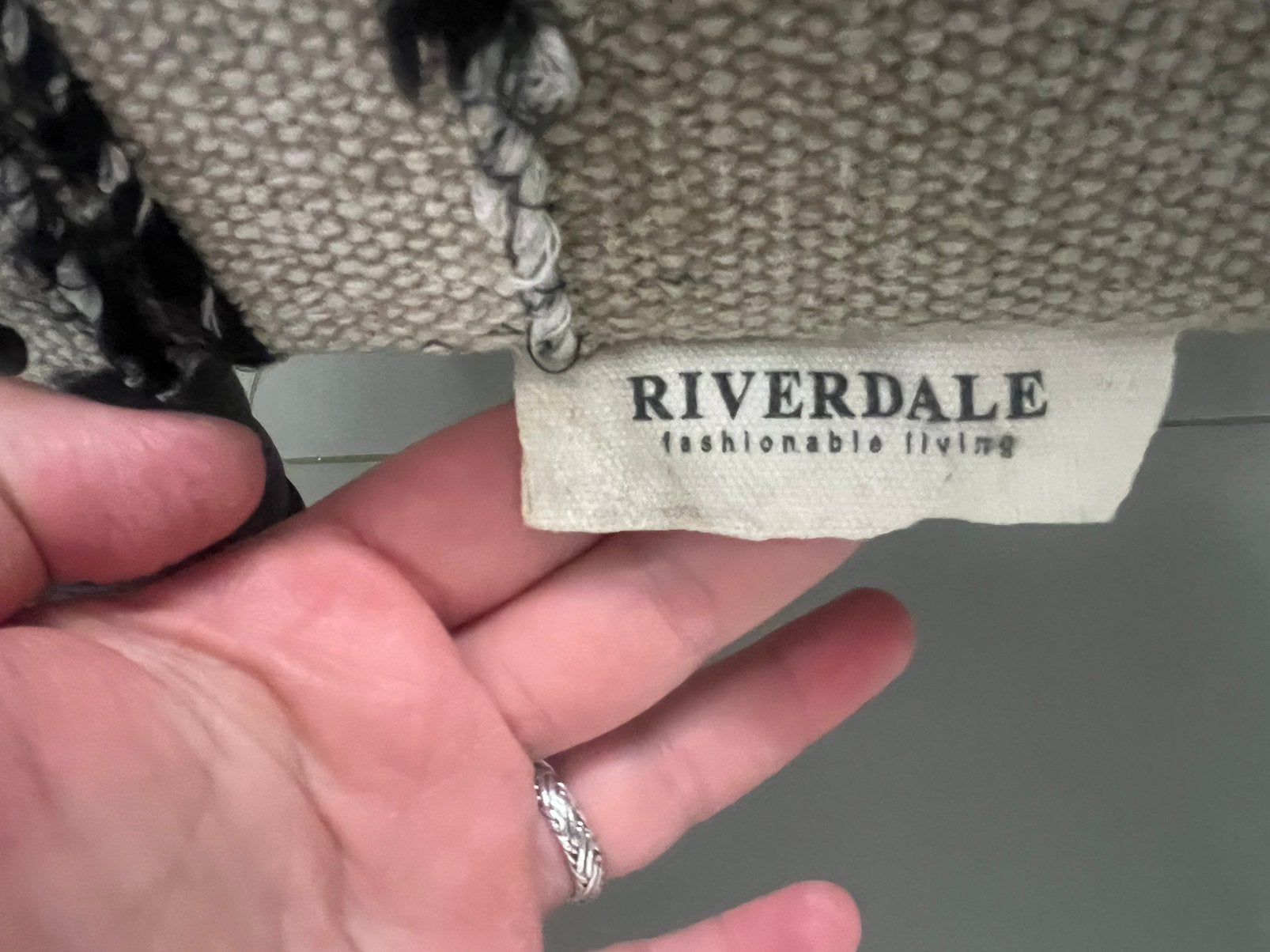 Riverdale bijzet bankje, Huis en Inrichting, Ophalen, Minder dan 50 cm, Gebruikt, Stof