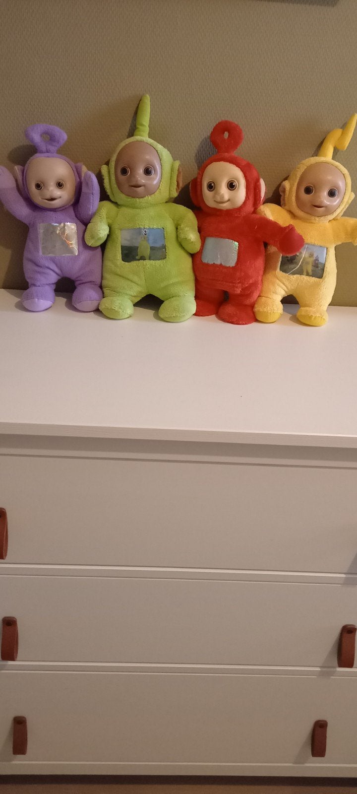 Teletubbies knuffels - set van 4, Paars, Gebruikt, Overige merken, Overige karakters
