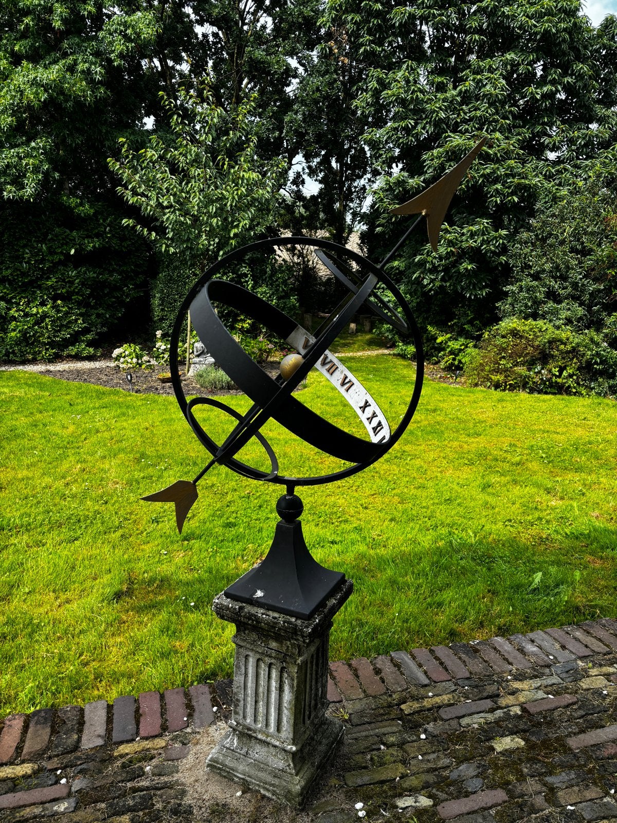 Decoratieve Armillairsfeer Zonnewijzer voor tuin, Ophalen