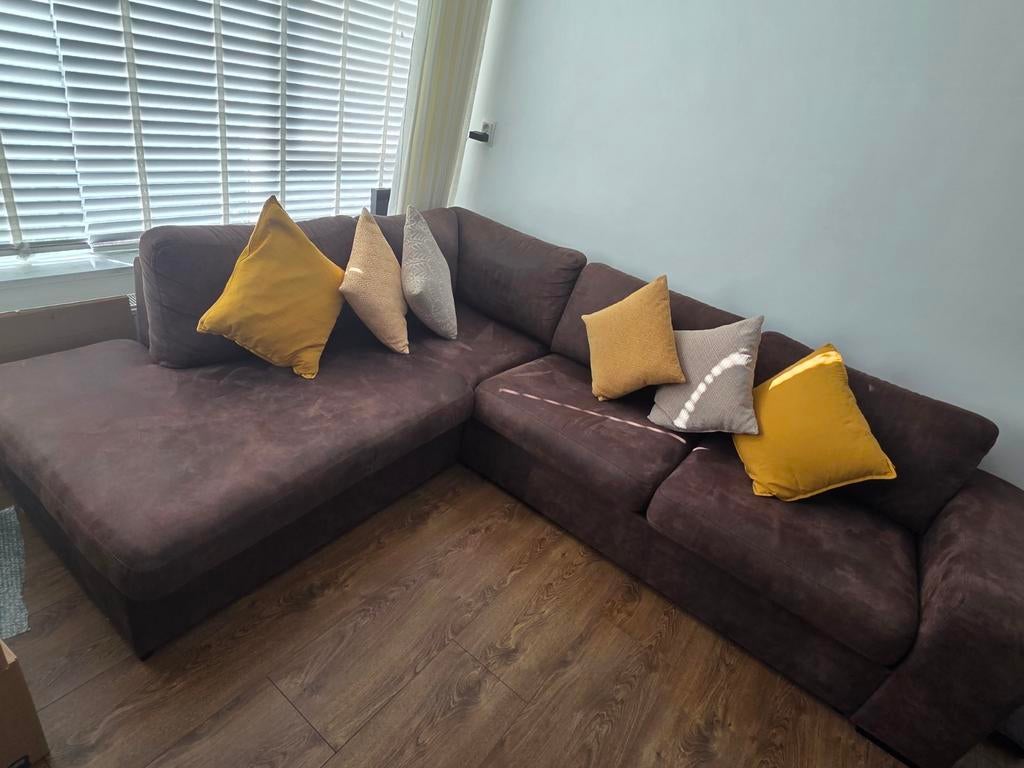 hoekbank van Leenbakker (260x220 cm)., Huis en Inrichting, Ophalen, 250 tot 300 cm, Hoekbank, Zo goed als nieuw