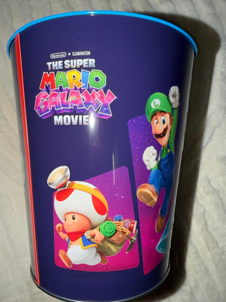 Super Mario Galaxy Movie - Popcorn Beker - Nieuw!, Ophalen, Overige figuren, Nieuw, Servies