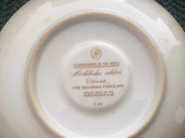 Servies Hummingbirds of the World., Ophalen, Gebruikt, Porselein, Kop en/of schotel