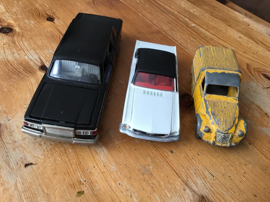 Citroën 2CV - Ford Mustang - ZIL Rus - 3 x Lotje modelautos, Hobby en Vrije tijd, Modelauto's | 1:43, Gebruikt, Auto, Overige merken