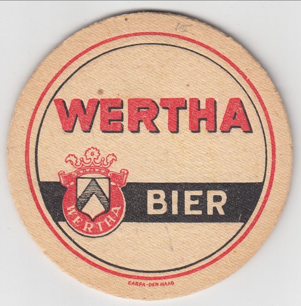 1 WERTHA BIERVILTJE, Ophalen of Verzenden, Gebruikt, Viltje(s), Overige merken