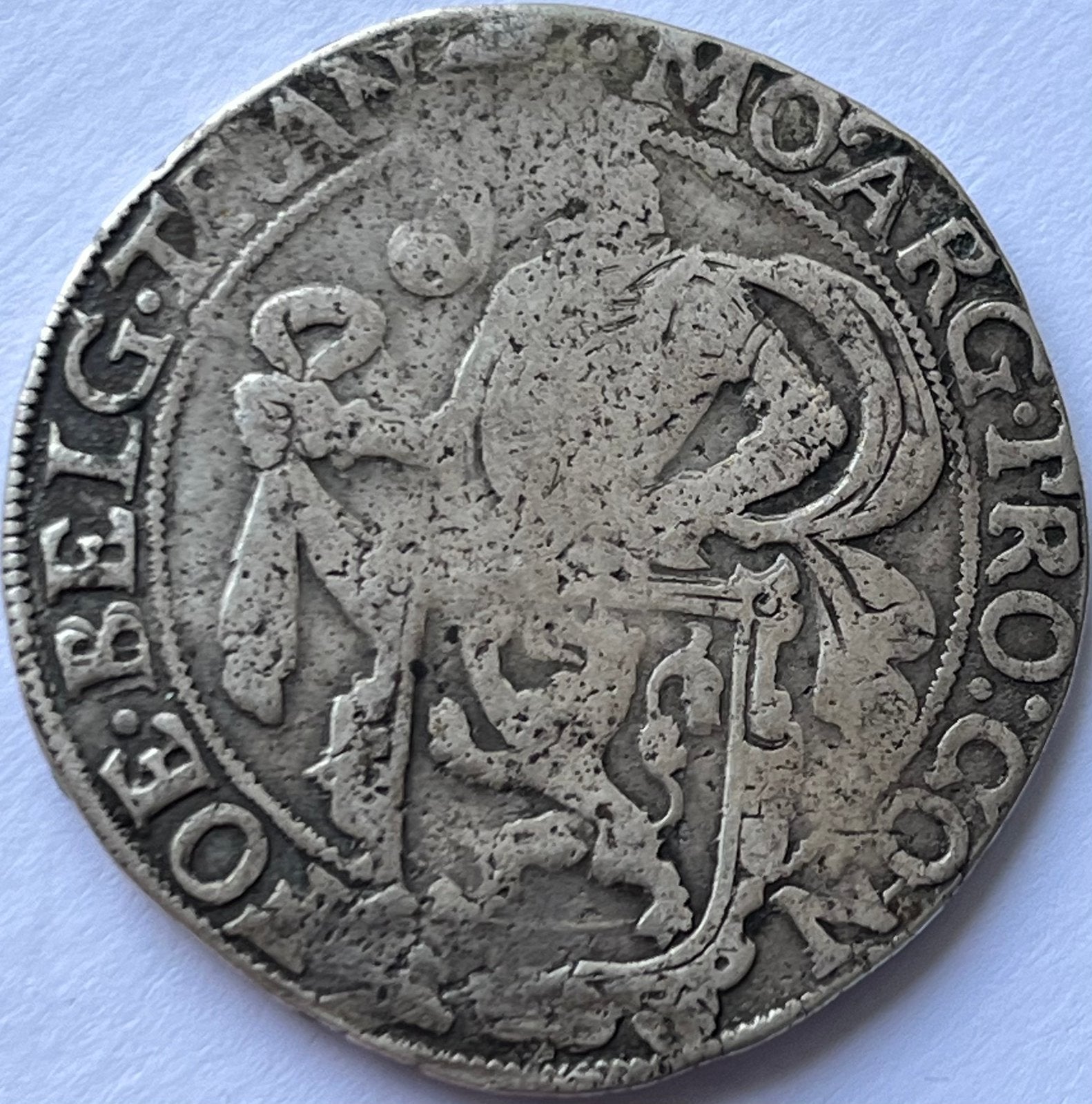 Overijssel schaarse zilveren leeuwendaalder ZJ, Vóór koninkrijk, Zilver, Losse munt, Overige waardes