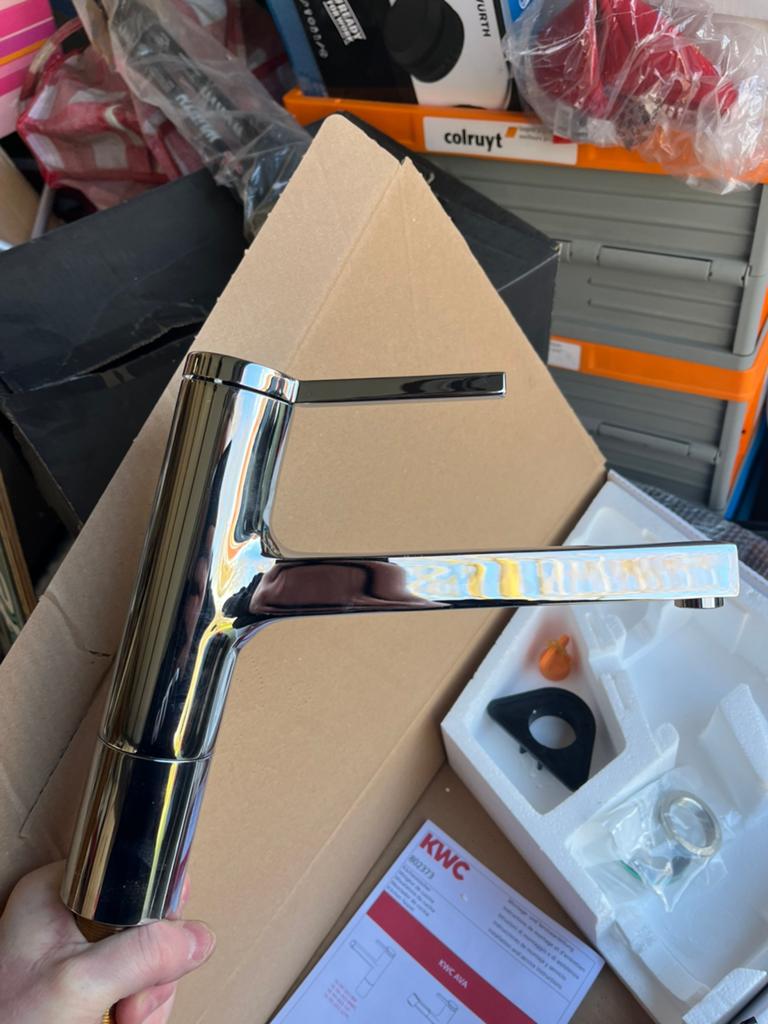 Nieuwe KWC AVA Luxe Keukenkraan - Chroom, Ophalen, Nieuw, Chroom, Kraan