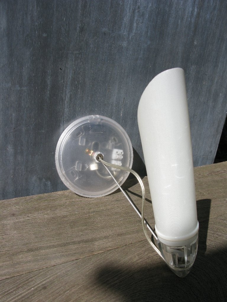 WANDLAMP DESIGN INGO MAURER/DESSECKER "LAMPEDUSO", Gebruikt, Ophalen of Verzenden, Glas, Wit