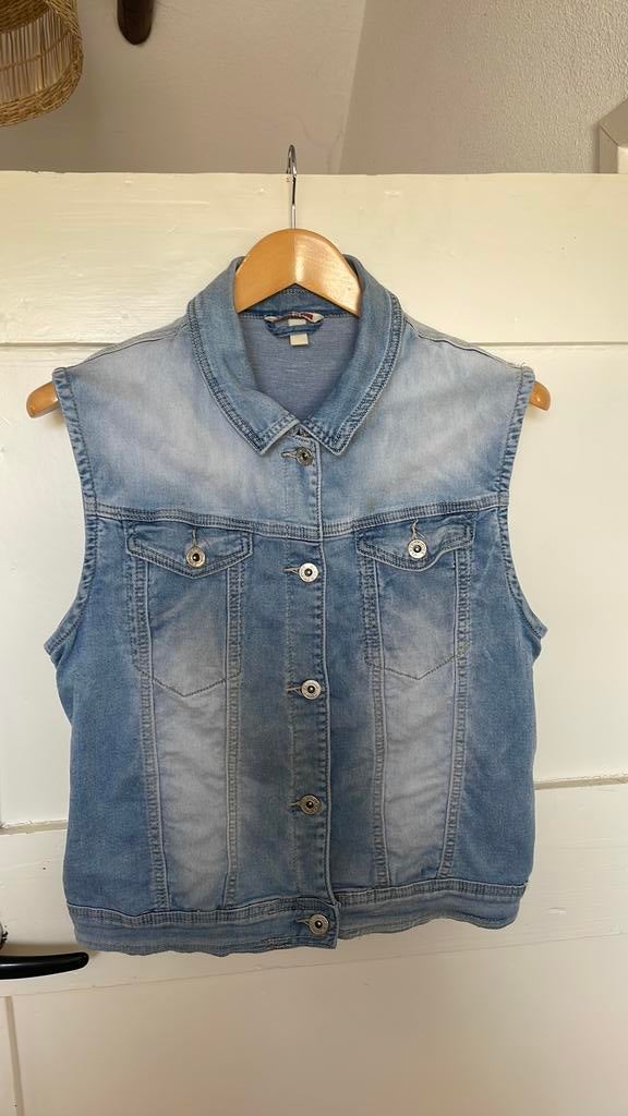 Spijker gilet van Place du Jour maat 42/xl, Kleding | Dames, Bodywarmers, Ophalen of Verzenden, Zo goed als nieuw, Maat 42/44 (L)