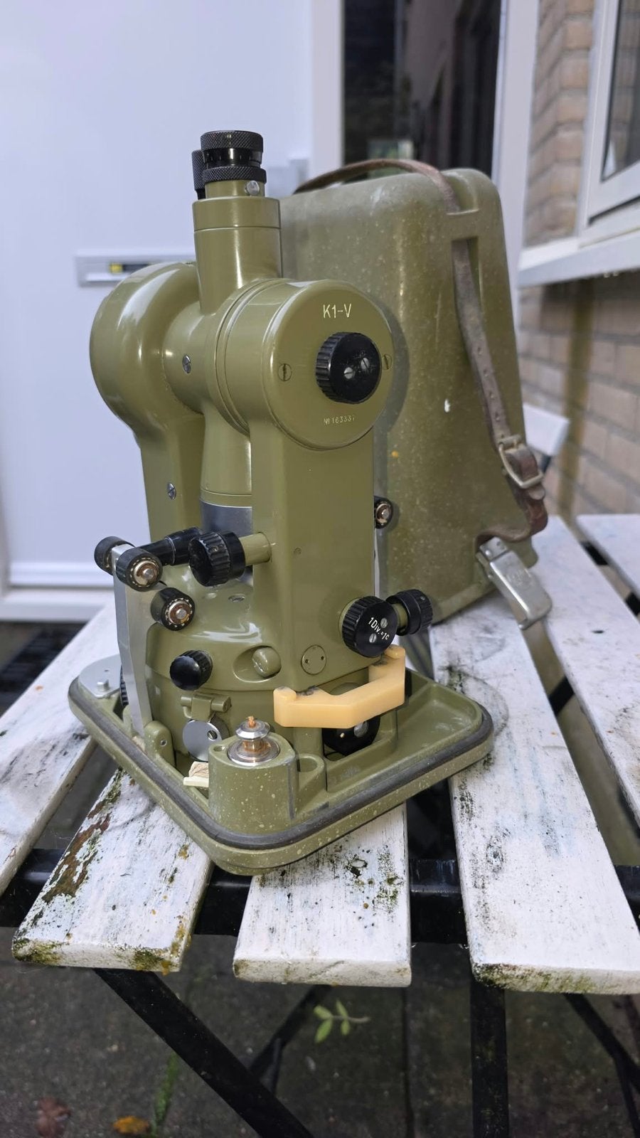 Kern K1-V Theodoliet - Vintage Landmeetinstrument, Ophalen of Verzenden, Gebruikt, Overige meters