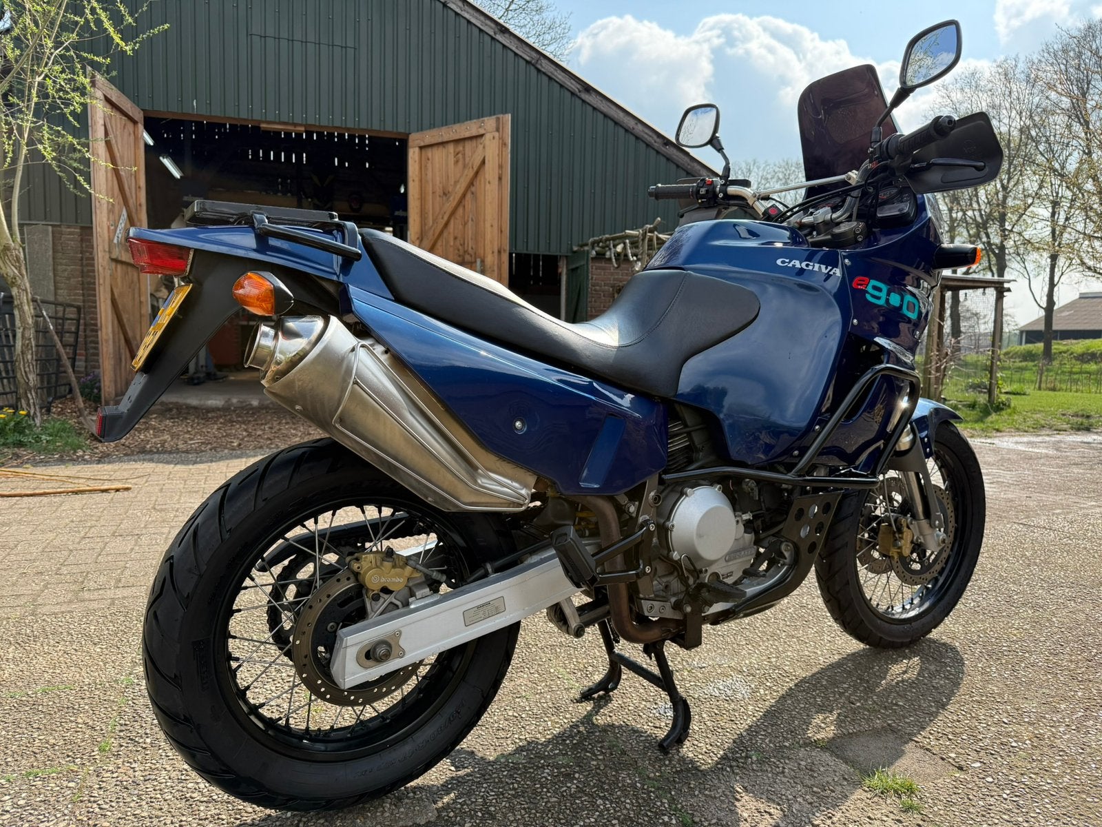 Cagiva Elefant Ducati 900 dakar icoon., Motoren, Handvatverwarming, 2 cilinders, Occasion, Motorrijbewijs A