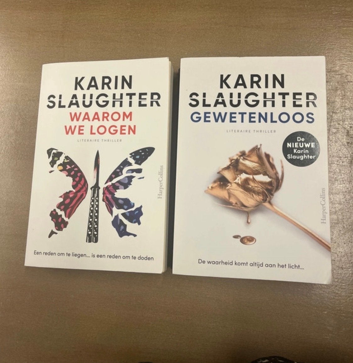 Karin Slaughter - Waarom We Logen & Gewetenloos (set), Boeken, Ophalen of Verzenden, Zo goed als nieuw