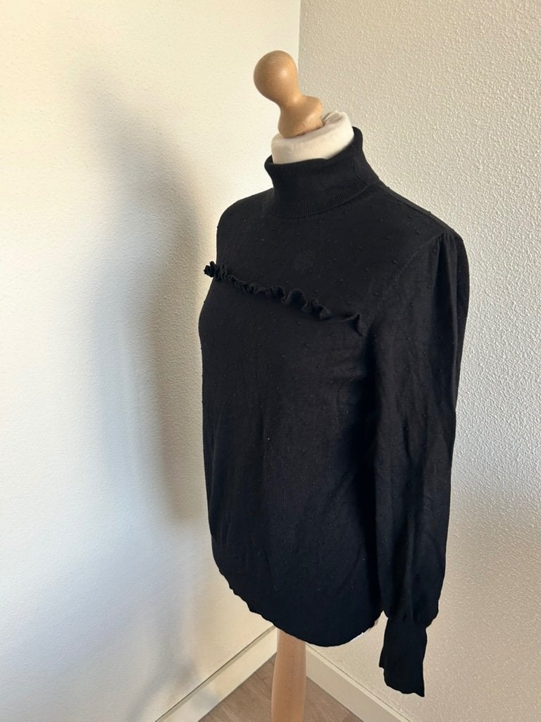 King Louie maat XL zwarte col rolkraag trui 2716, Zwart, Maat 46/48 (XL) of groter, Ophalen of Verzenden, Zo goed als nieuw