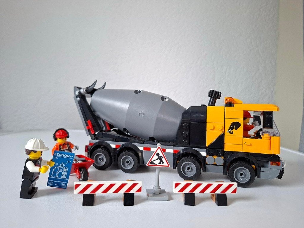 Lego Cementwagen 60478, Ophalen, Compleet, Lego, Zo goed als nieuw