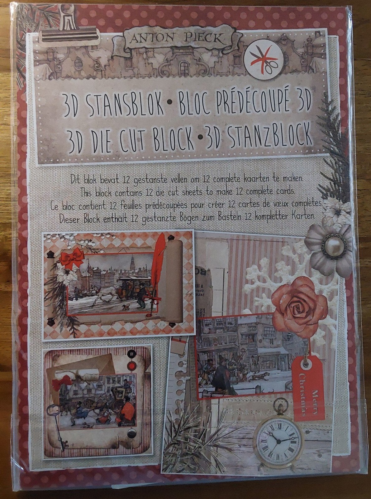 3D Stansblok. 12 vel. Anton Pieck, Ophalen of Verzenden