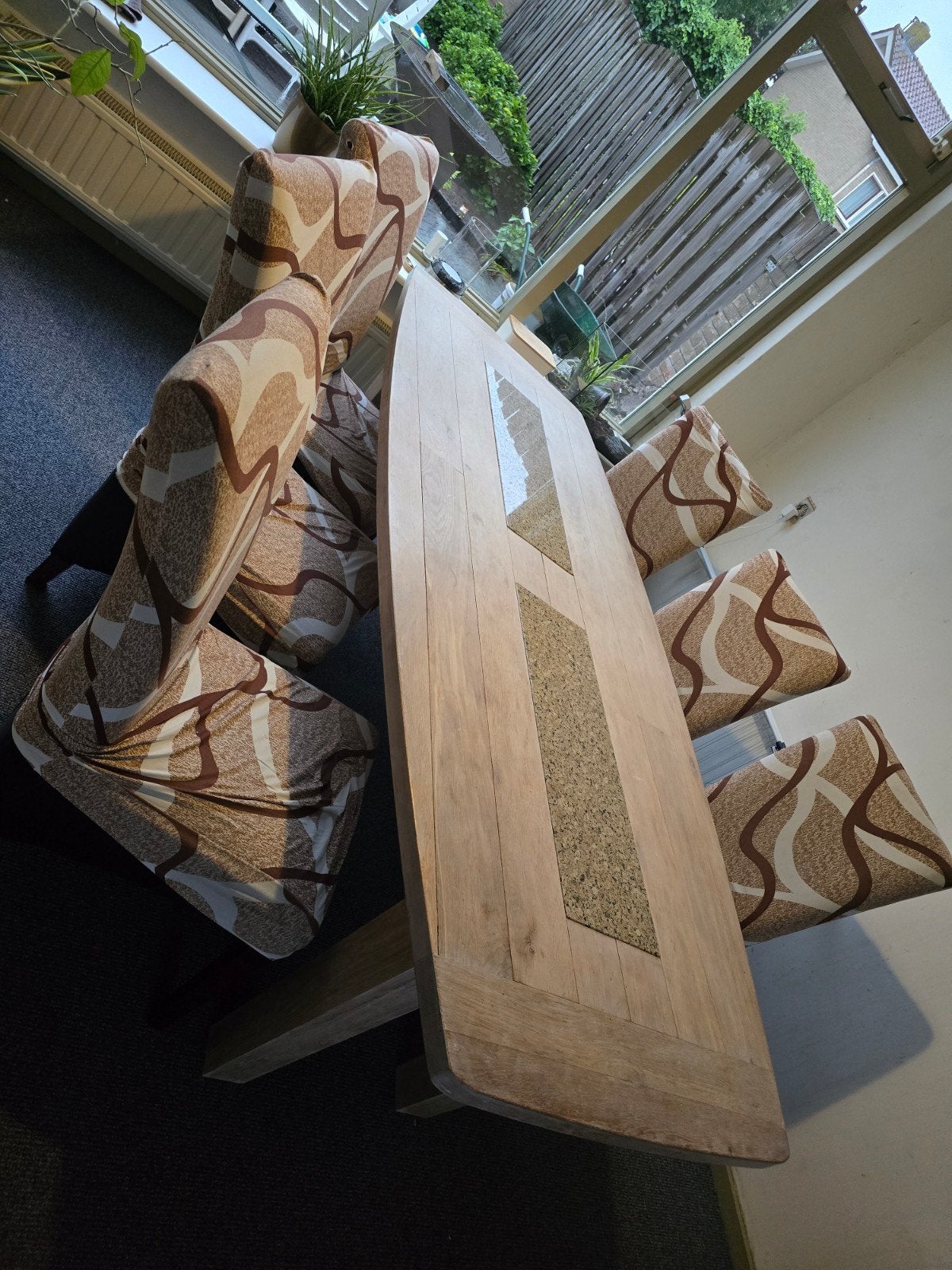 Tafels 240 x 80:100:80, Huis en Inrichting, Tafels | Eettafels, Ophalen, Rechthoekig, 200 cm of meer, 50 tot 100 cm