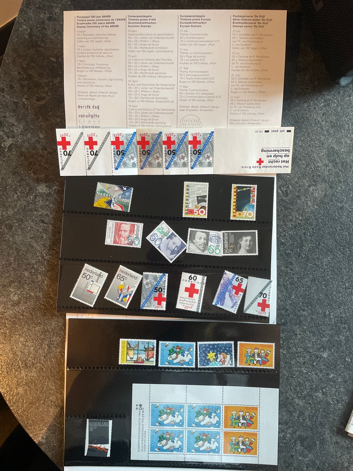 Diverse Nederlandse postzegels en eerste dag uitgiften, Postzegels en Munten, Ophalen of Verzenden, Na 1940, Gestempeld