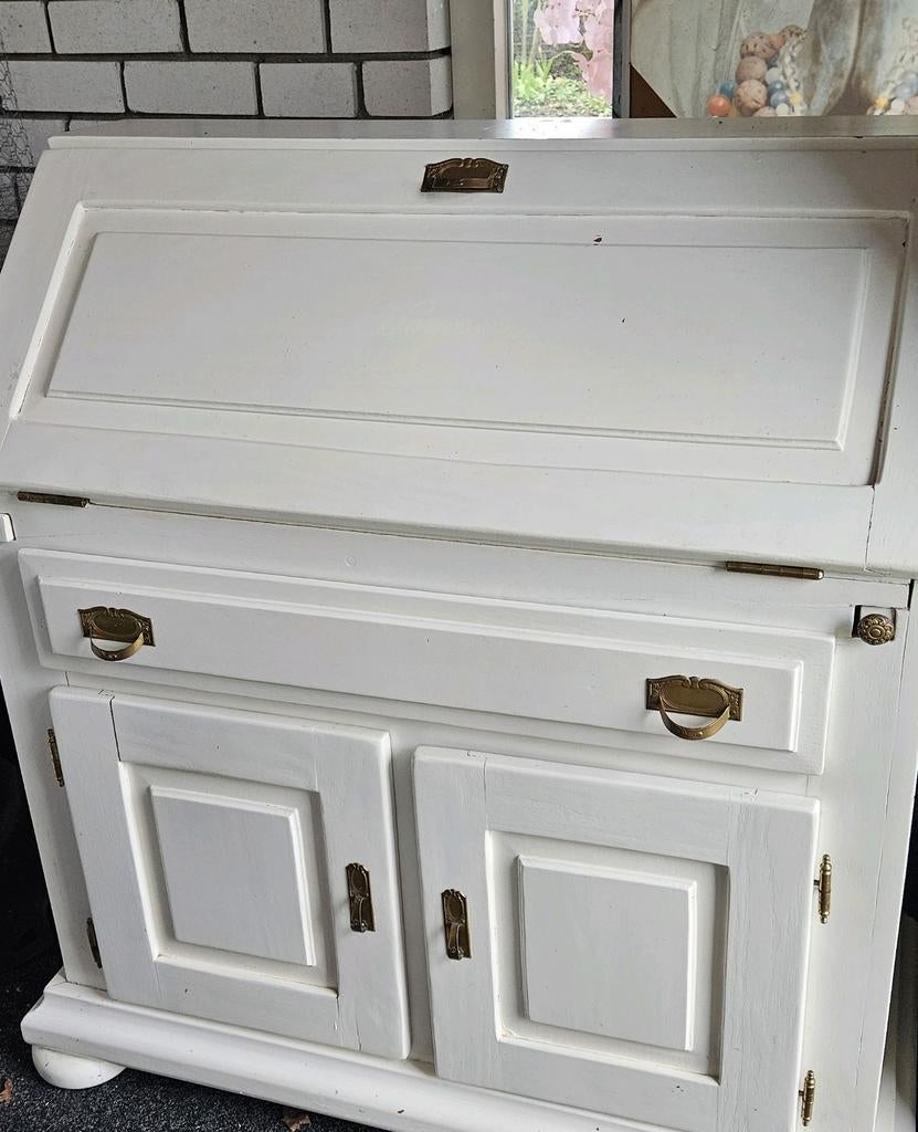 Secretaire, leuk als opknap projectje, wit, Ophalen