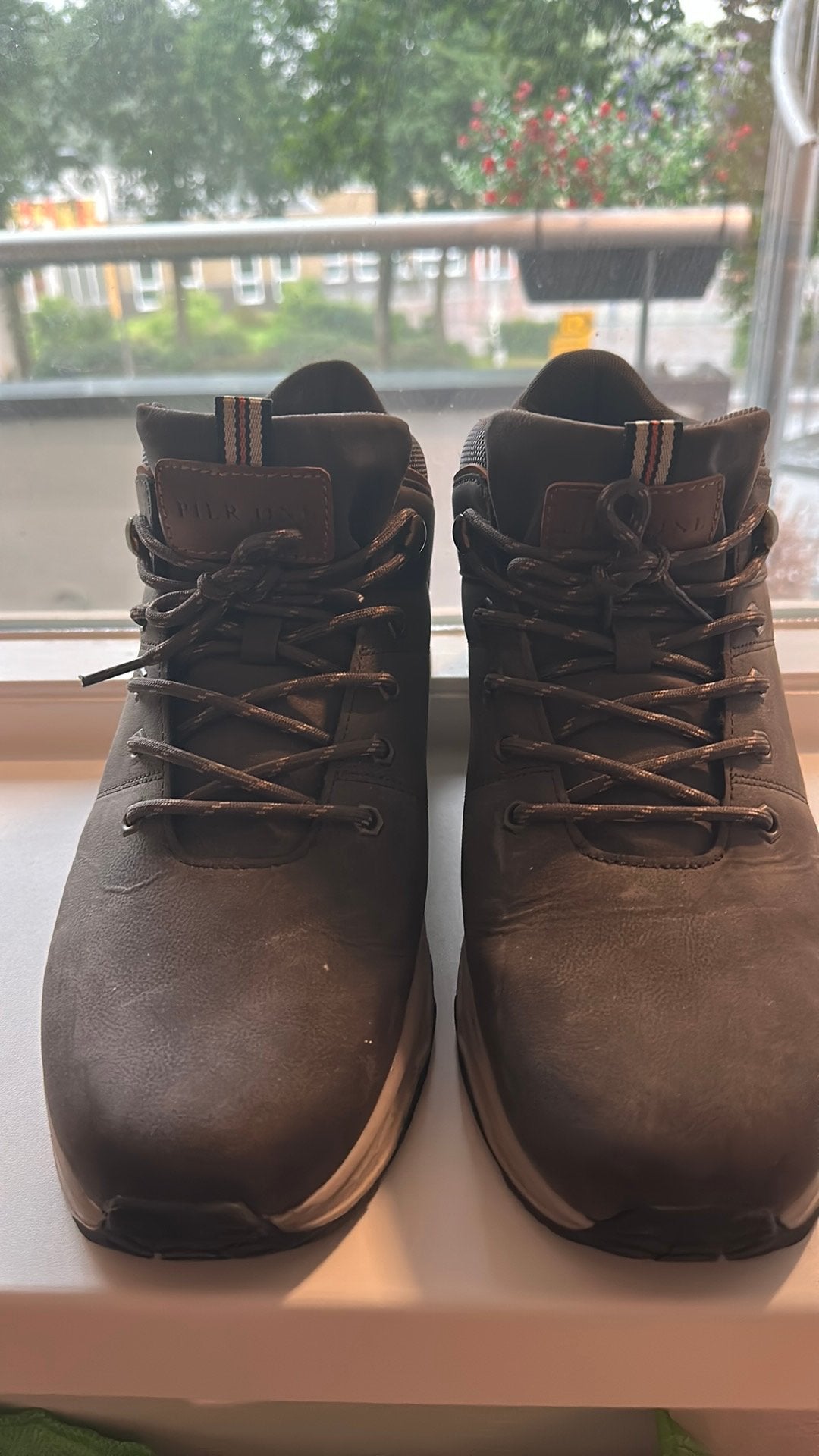 Stijlvolle bruine boots - Maat 44, Ophalen, Zo goed als nieuw, Bruin, Boots