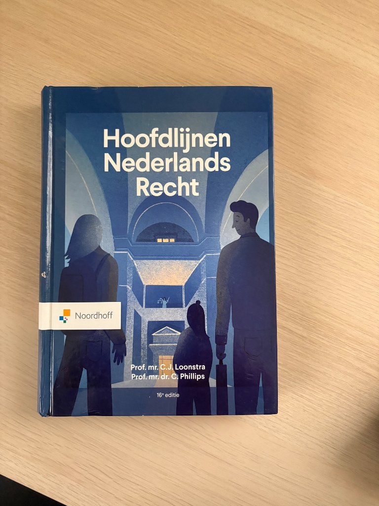 Hoofdlijnen Nederland Recht 16e editie, Boeken, Gelezen, Noordhoff, Alpha, HBO