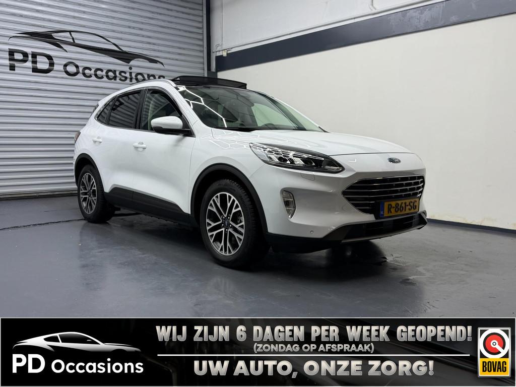 Ford Kuga 2.5 PHEV Titanium X - Pano - Trekhaak- Winter pakk, 14 kWh, Gebruikt, 4 cilinders, Leder en Stof