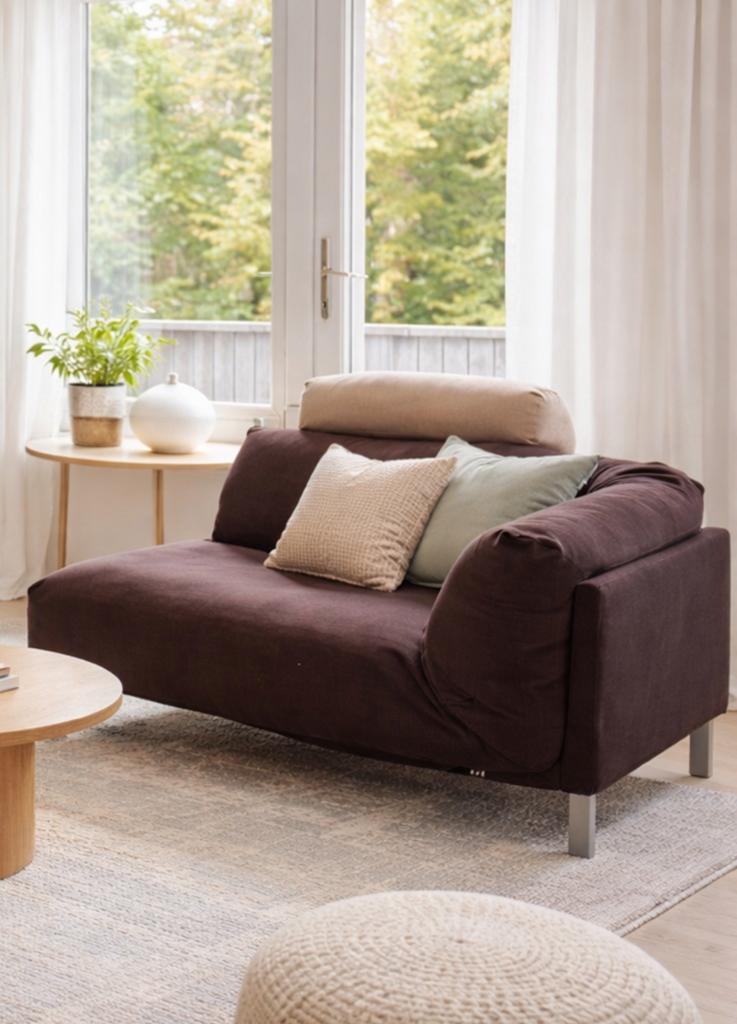 Design bankjes, bruin, Label, B100x L150x H40x 70, Ophalen, Zo goed als nieuw, Eenpersoons, Minder dan 150 cm