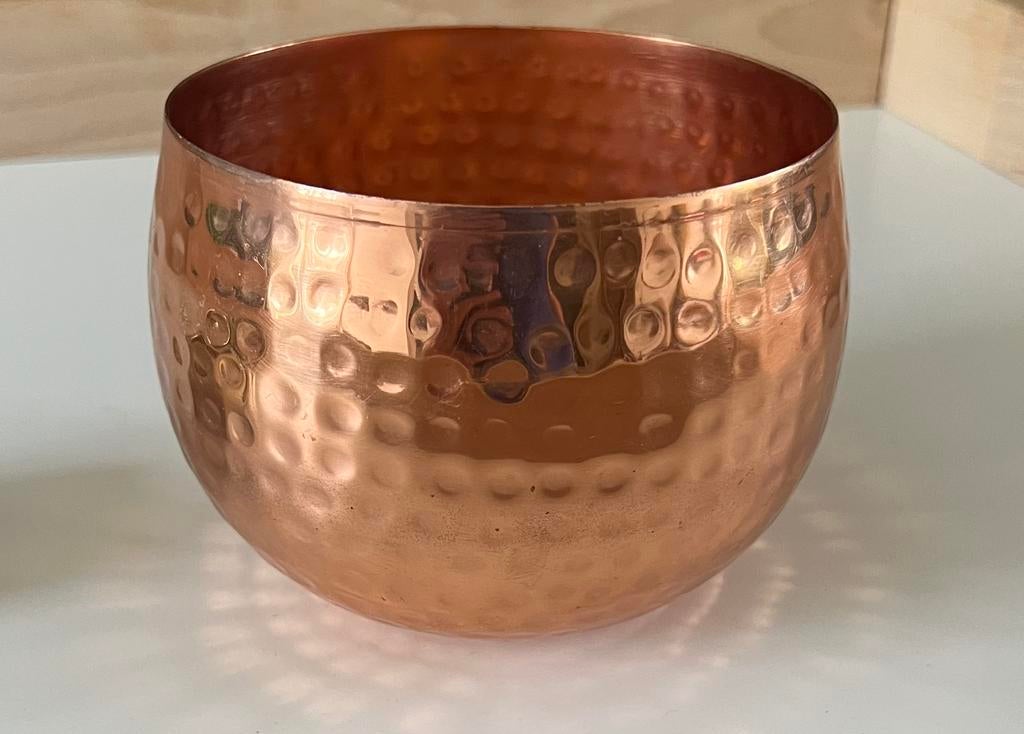 Rosé gouden schaaltje, Huis en Inrichting, Ophalen of Verzenden, Zo goed als nieuw, Rond, Overige materialen