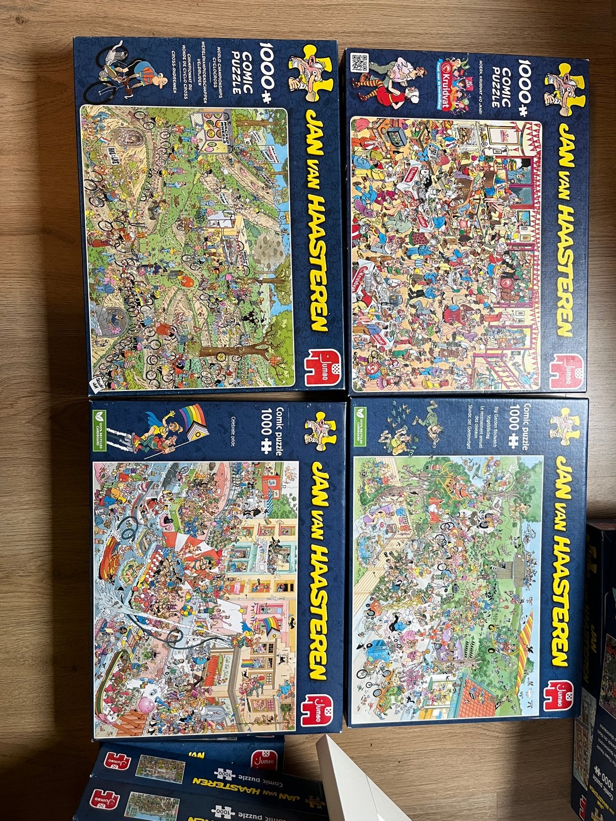 Liefst ruilen!! Jan van Haasteren puzzels, Ophalen of Verzenden, 500 t/m 1500 stukjes, Gebruikt