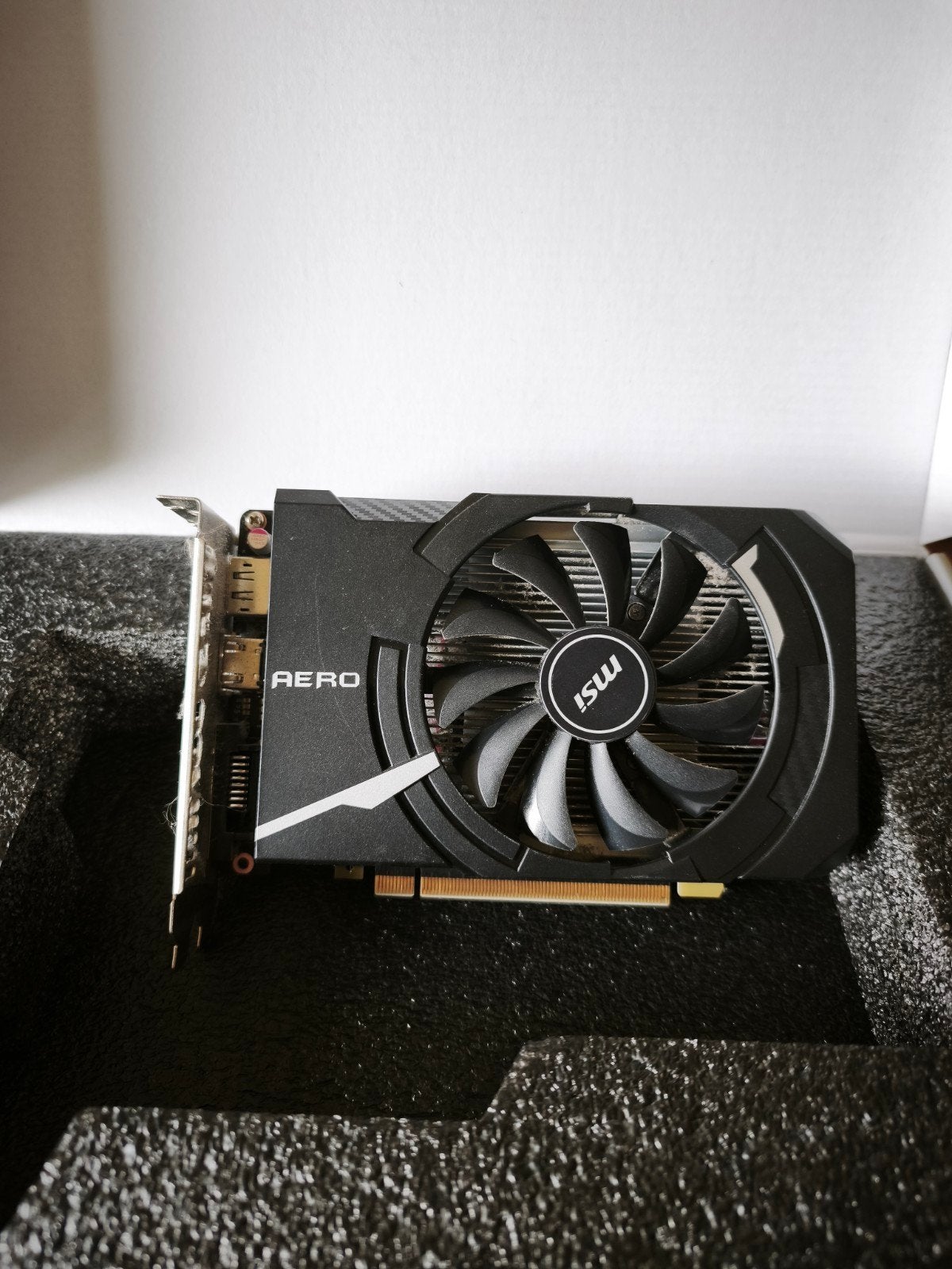 MSI GeForce GTX 1050 Ti Aero ITX 4G OCV1 Videokaart, PCI-Express 3, Gebruikt, HDMI, Ophalen of Verzenden