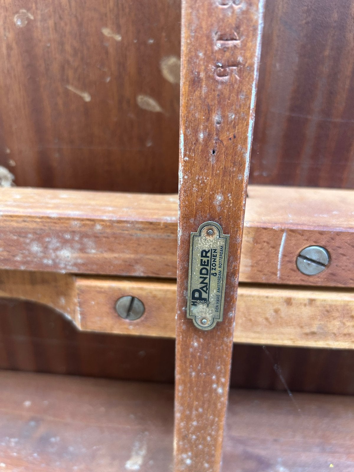Antieke uitschuifbare tafel van Pander & Zonen, Ophalen