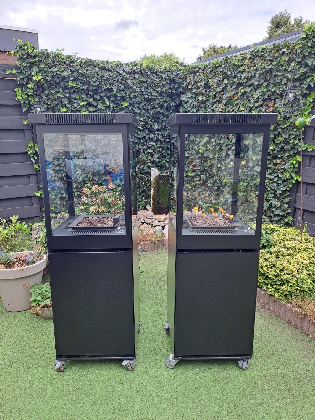 Sunwood Marino Terrashaard (Zwart) - Gasgestookt, Tuin en Terras, Ophalen, Gebruikt