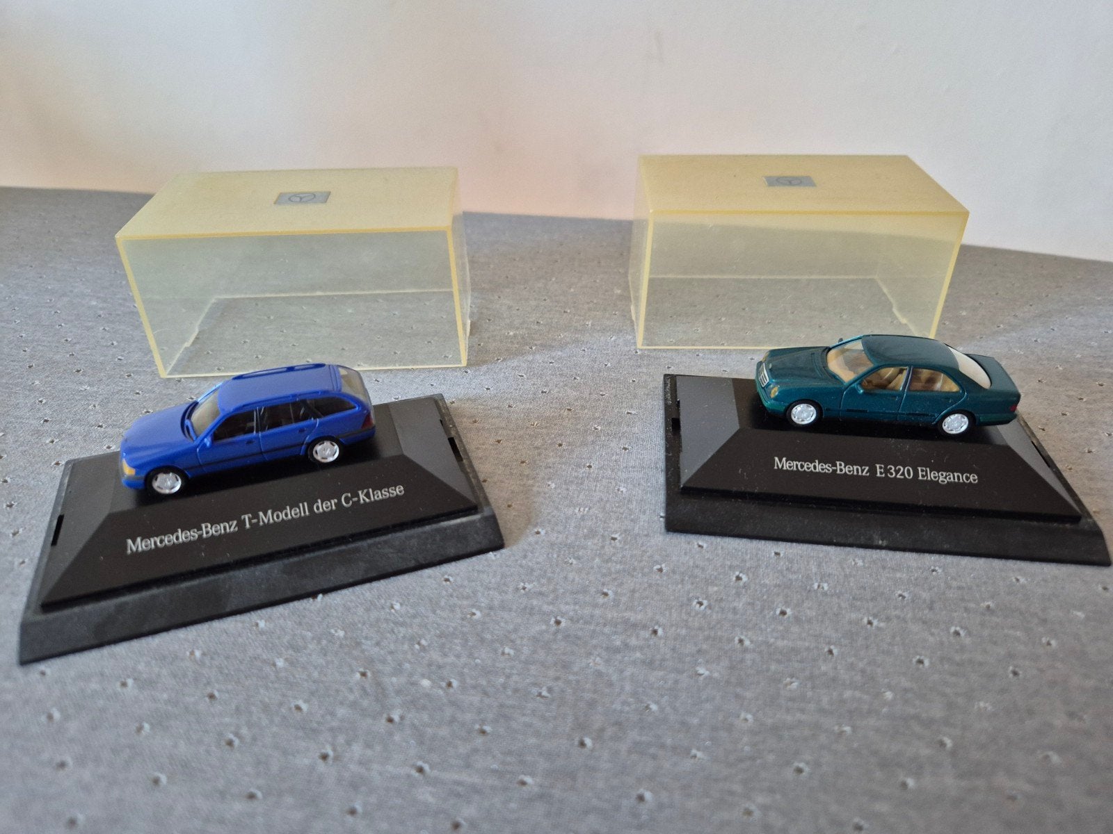 Mercedes-Benz schaalmodellen (2 stuks) - 5 cm, Ophalen of Verzenden, Gebruikt, Overige typen