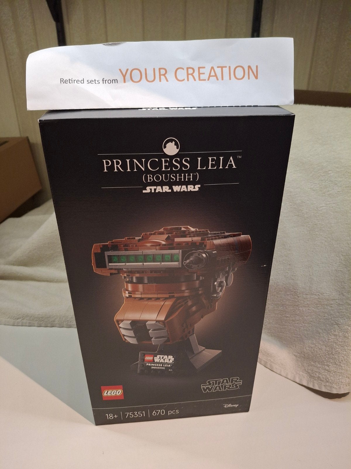 NIEUW LEGO 75351Star Wars Princess Leia (Boushh) Helm, Star Wars, Lego, Nieuw, Ophalen of Verzenden
