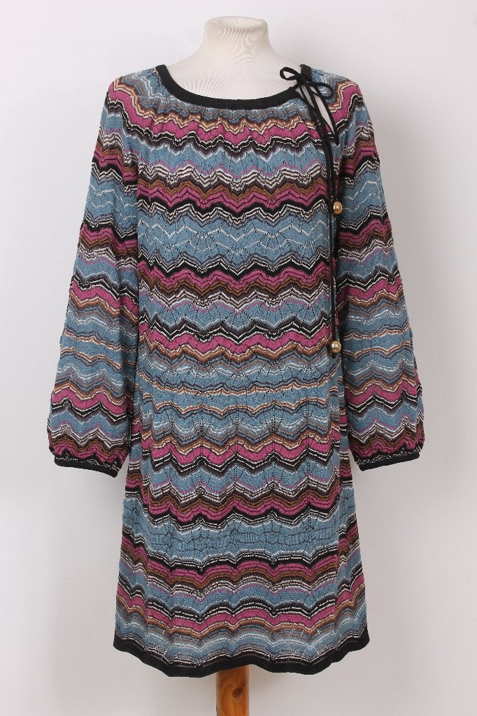Zomer! Jurk van MISSONI maat M, Kleding | Dames, Maat 38/40 (M), Blauw, Ophalen of Verzenden, Zo goed als nieuw