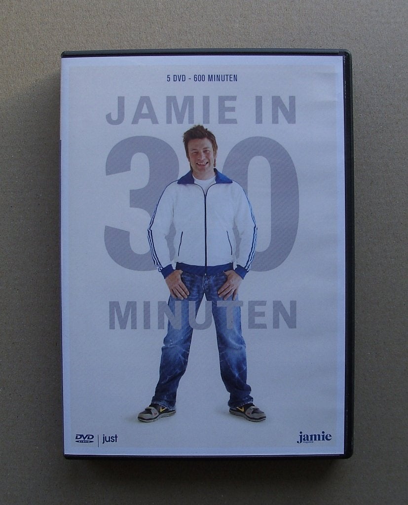 5 DVD  Jamie Oliver in 30 Minuten, Alle leeftijden, Ophalen of Verzenden, Zo goed als nieuw, Digipak