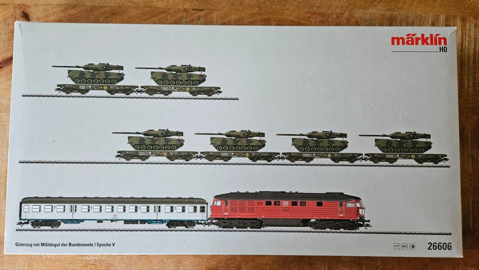 Marklin 26606 Militaire goederentrein met 6 tanks MFX, Hobby en Vrije tijd, Modeltreinen | H0, Wisselstroom, Treinset, Nieuw, Ophalen of Verzenden