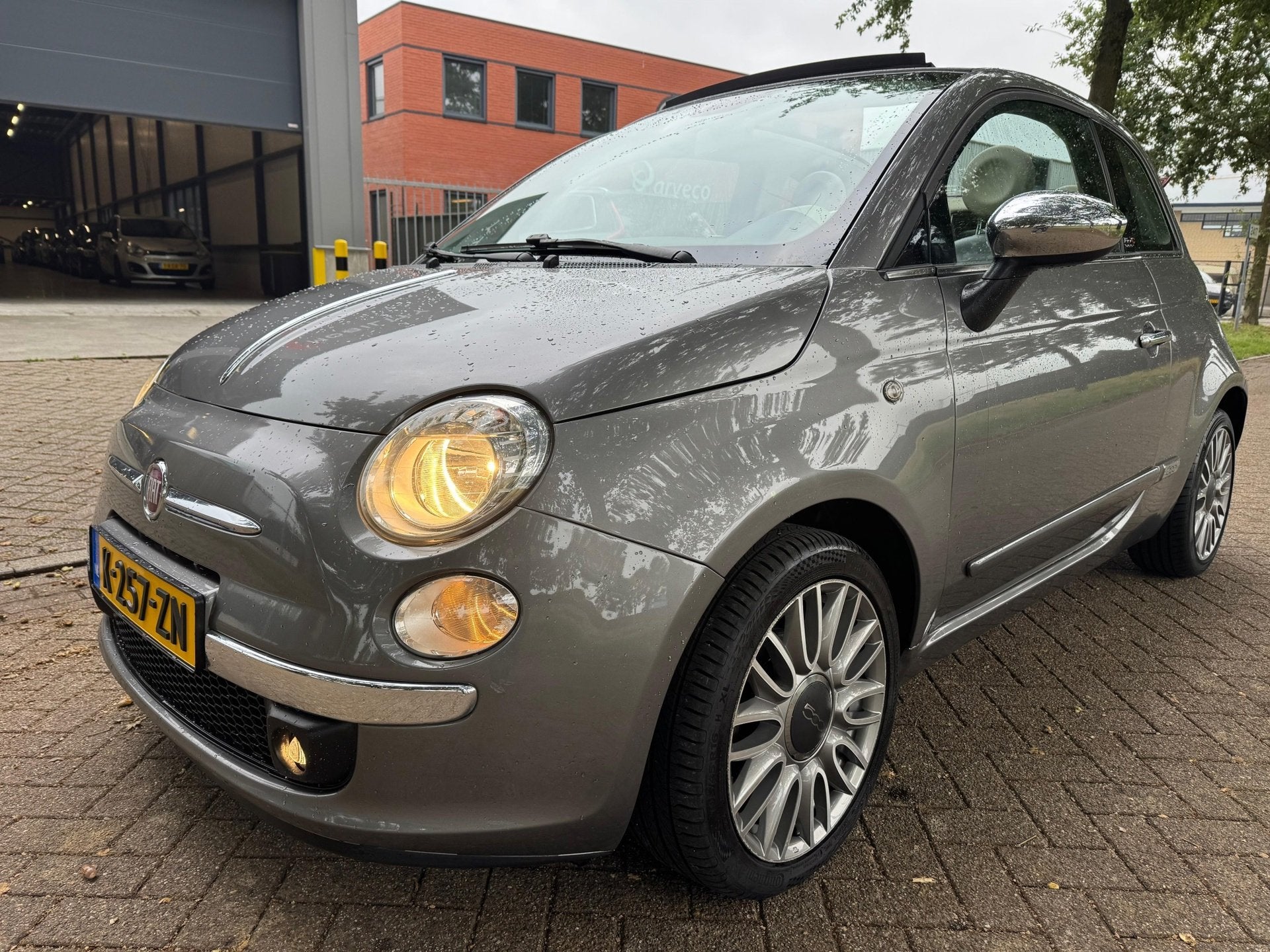 Fiat 500 C 1.2 Lounge 2014 Cabriolet NIEUWE APK, Voorwielaandrijving, Gebruikt, Cabriolet, Leder