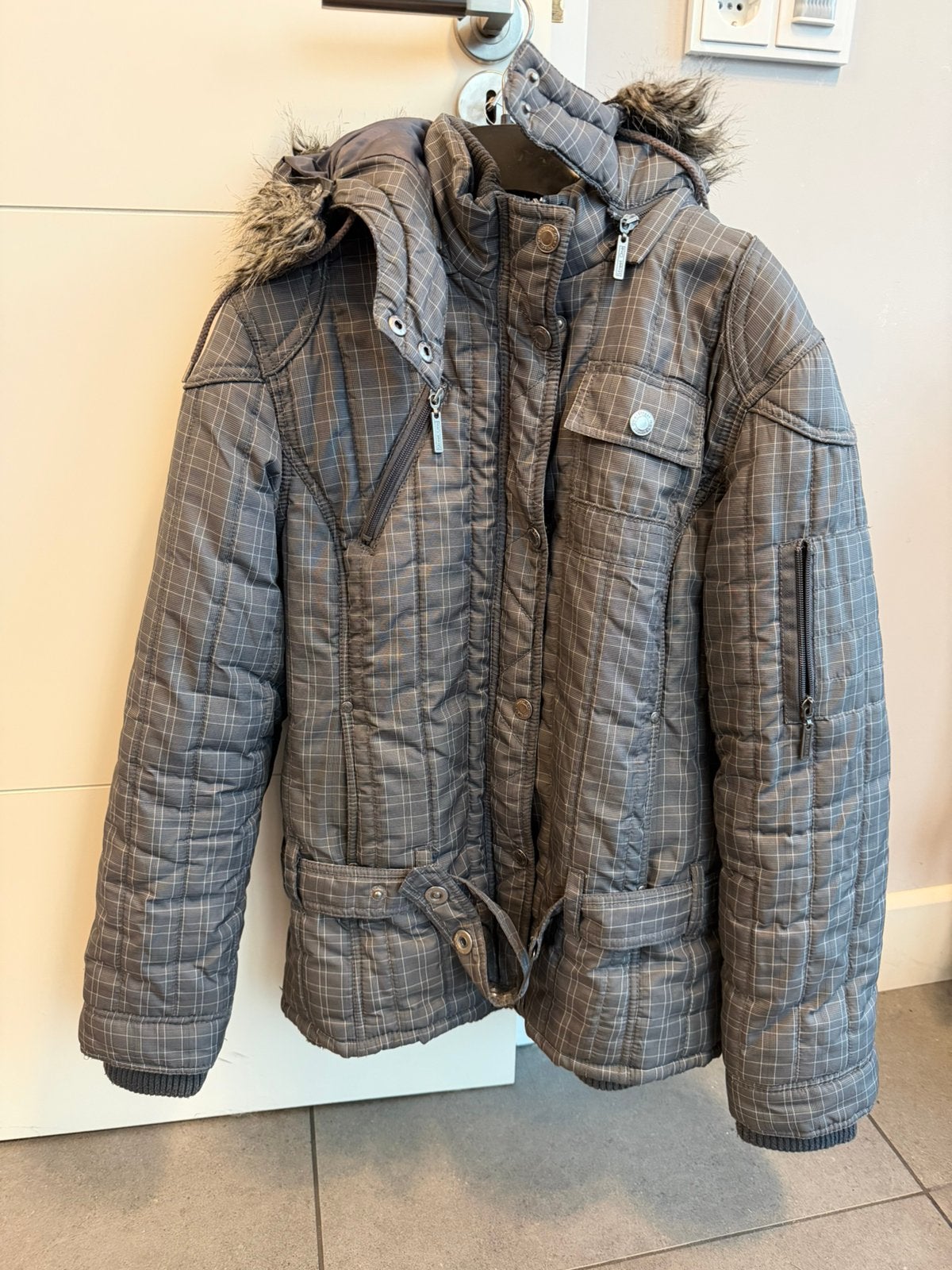 Street One winterjas maat 42, Kleding | Dames, Jassen | Winter, Ophalen of Verzenden, Zo goed als nieuw, Maat 42/44 (L), Grijs