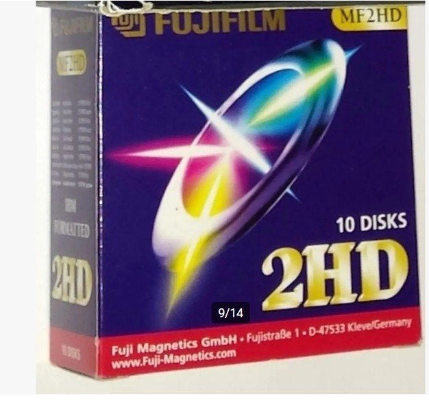 Fuji MF2HD Diskettes Fujifilm Discs 10. nu - 9 en nog cd dvd, Ophalen of Verzenden, Nieuw, Overige typen
