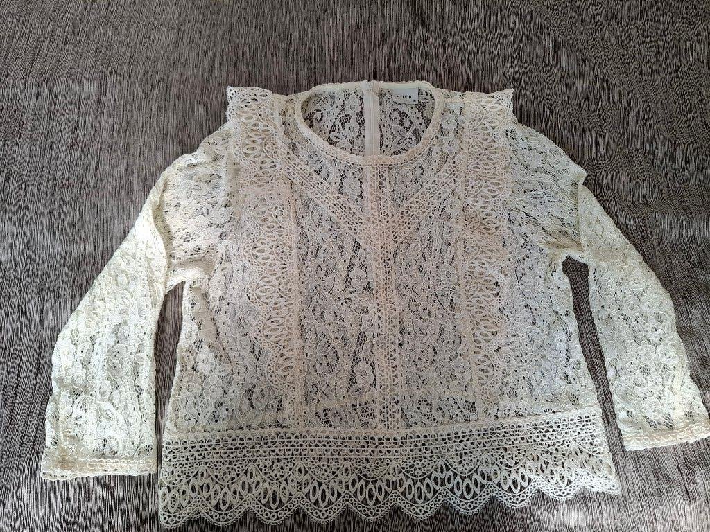 BLOUSE ECRU, STUDIO, MAAT 40, Ophalen of Verzenden, Gedragen, Maat 38/40 (M), Beige