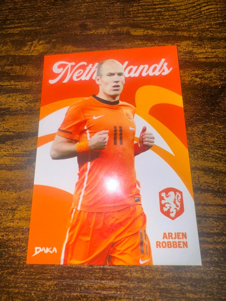 Arjen Robben Spelerskaart - Nederlands Elftal, Verzamelen, Ophalen of Verzenden, Nieuw, Overige binnenlandse clubs, Spelerskaart
