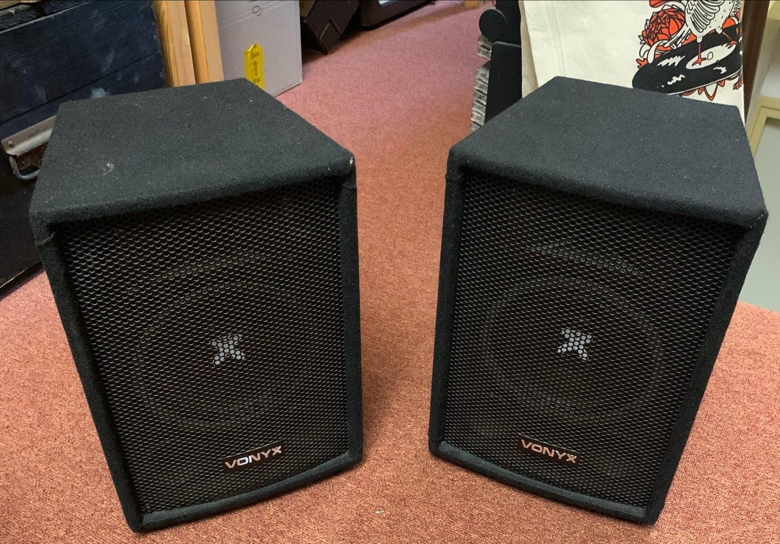 Vonyx SL6 PA Disco Speakerset -  2x150W - Gebruikt, Gebruikt, Party speaker, Ophalen, 150 watt of meer
