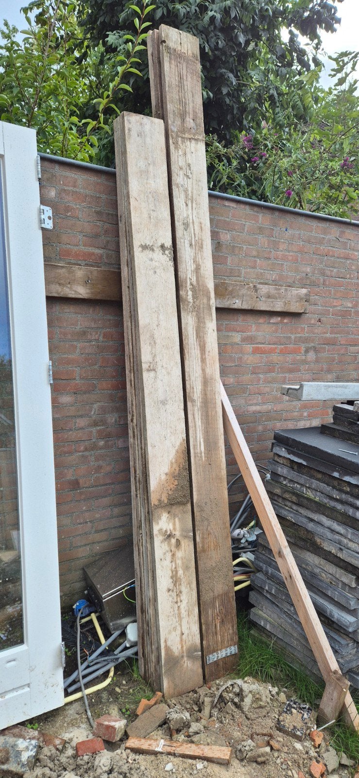 Stijgerplanken, Ophalen, Gebruikt, Gevelsteiger, Minder dan 2 meter