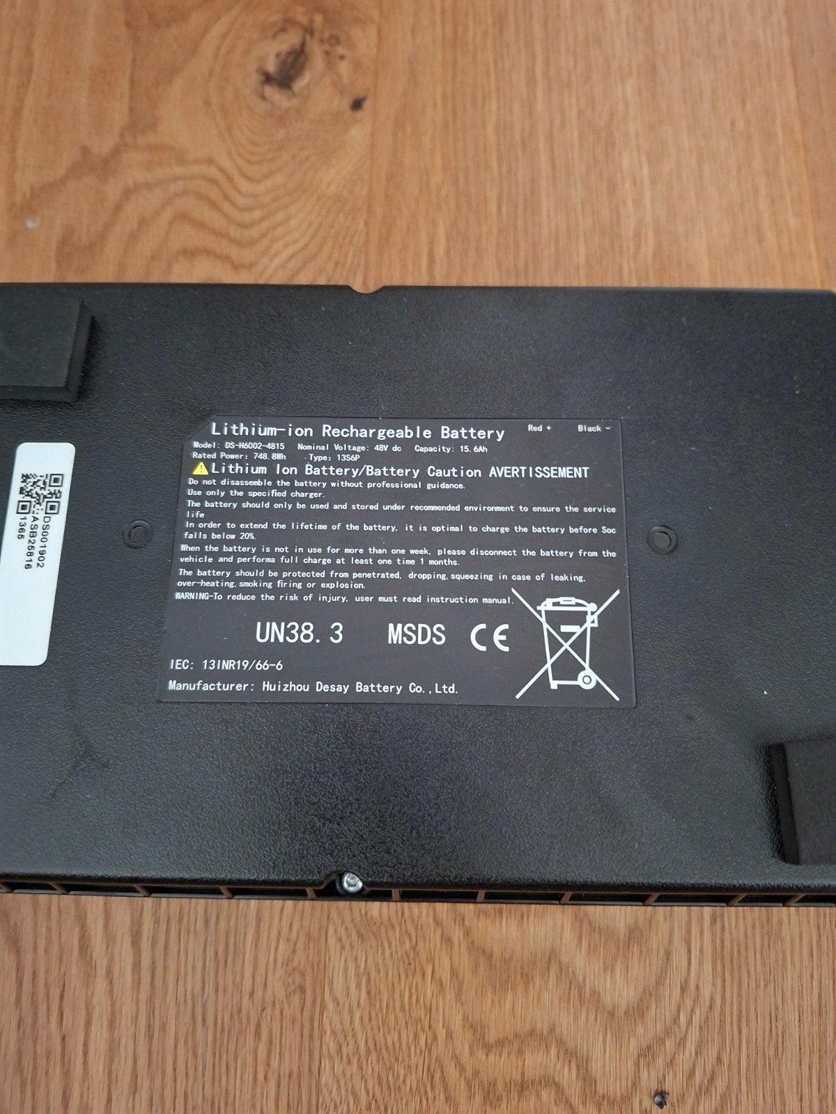 Accu 48volt 15ah, Ophalen, Nieuw, Oplaadbaar