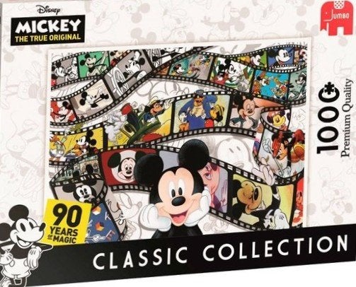Puzzel: Mickey-90 Years of magic, Ophalen of Verzenden, 500 t/m 1500 stukjes, Zo goed als nieuw, Legpuzzel