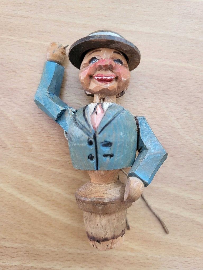 Handgesneden Flessenstop, Antiek en Kunst, Curiosa en Brocante, Ophalen of Verzenden