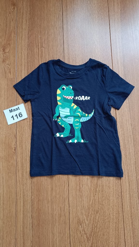 Dino t-shirt met korte mouwen C&A maat 116, Gebruikt, C&A, Jongen of Meisje, Ophalen of Verzenden